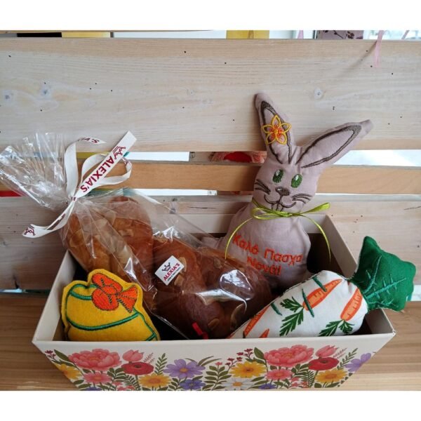 Χειροποίητο Πασχαλινό Καλαθάκι Δώρου Νονάς