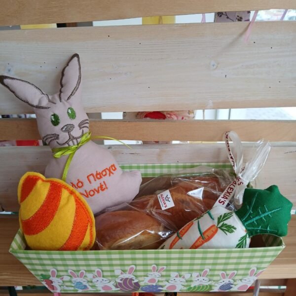 Χειροποίητο Πασχαλινό Καλαθάκι Δώρου Νονού