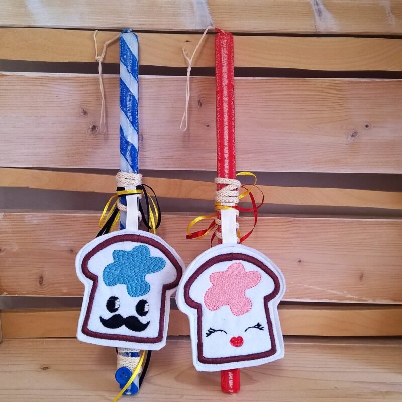 Λαμπάδες mr & mrs tost