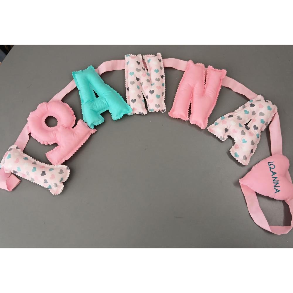 Υφασμάτινα Γράμματα Καρδούλες