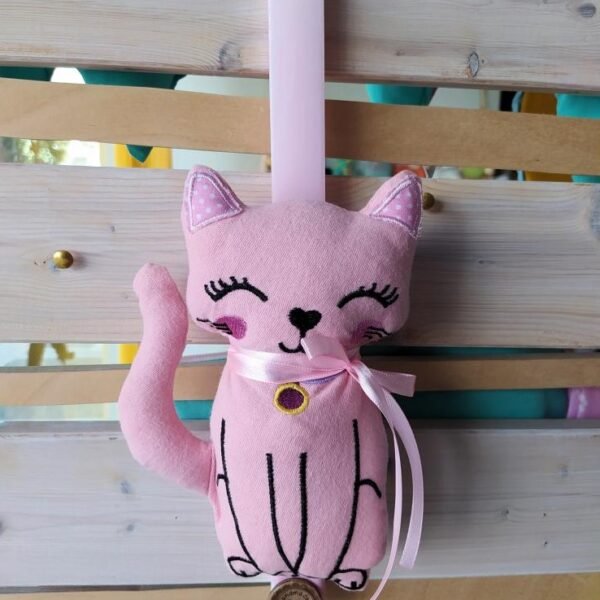 Λαμπάδα Γατούλα Ροζ