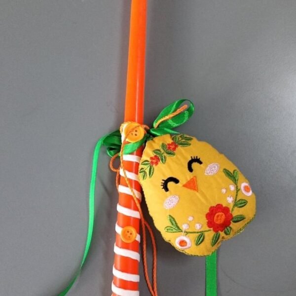 Λαμπάδα κίτρινο αυγουλάκι