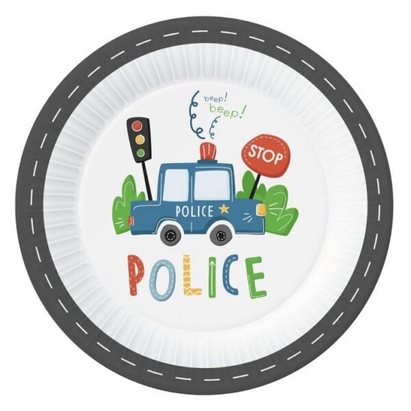 Πιάτα φαγητού Αστυνομία 6 τεμ.
