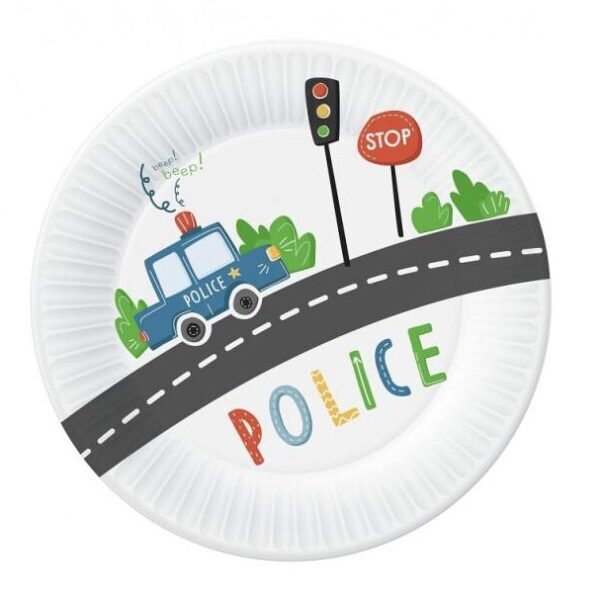 Πιάτα γλυκού Αστυνομία 6 τεμ.