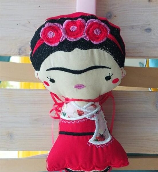 Λαμπάδα Φρίντα Κάλο κόκκινη