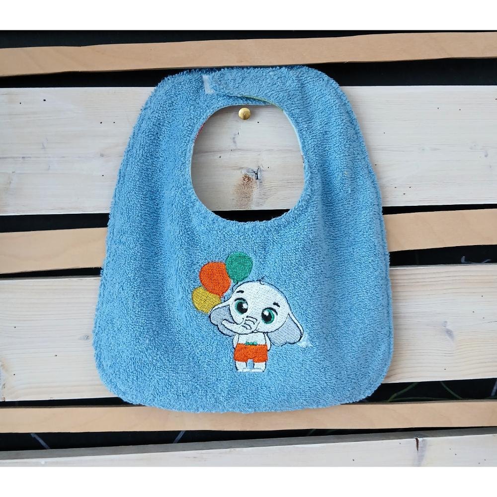 Σαλιάρα Ελεφαντάκι μπλε