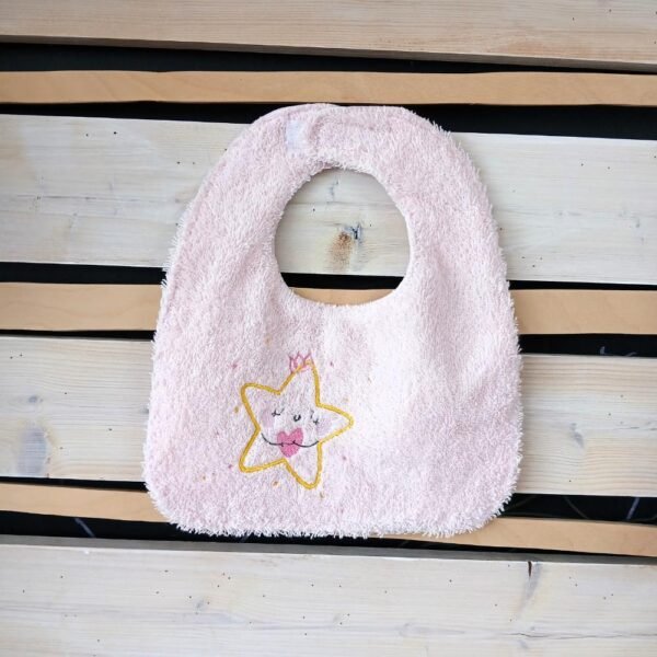 Σαλιάρα Αστεράκι ροζ