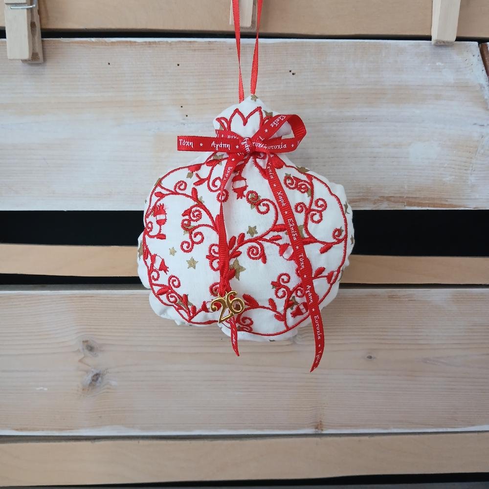 Γούρι Ρόδι Κεντητό