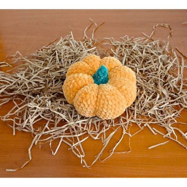 Κολοκύθα πλεκτή μεγάλη πορτοκαλί