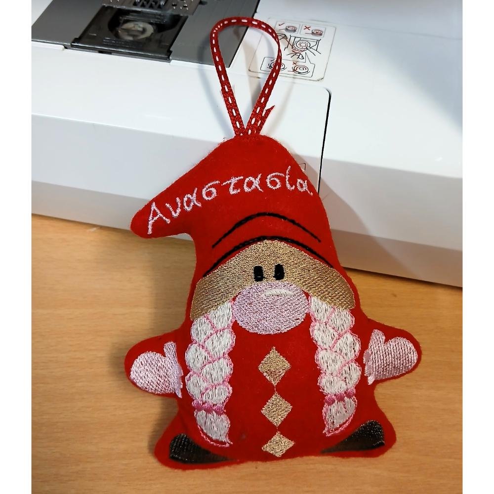 Χειροποίητο Gnome Κορίτσι με όνομα - Image 2
