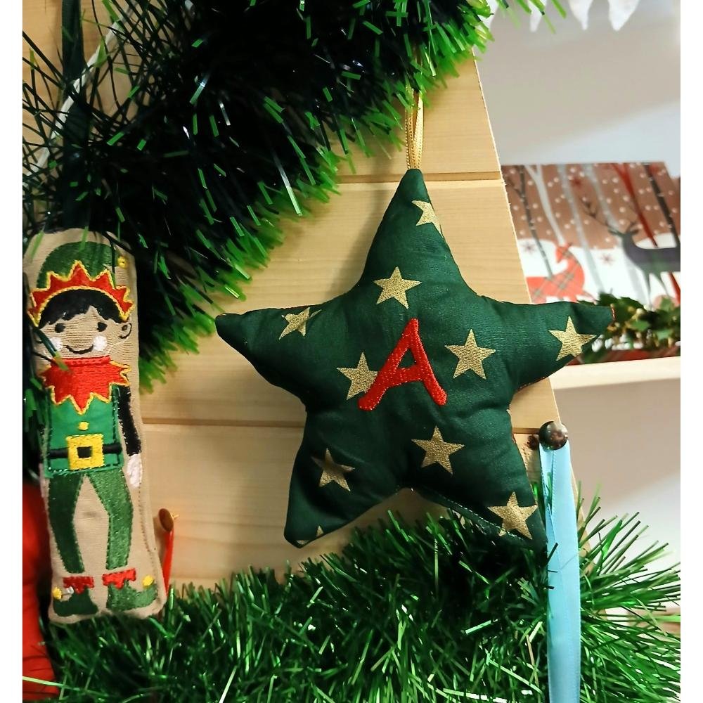 Πράσινο αστέρι με κόκκινο μονόγραμμα - Image 3