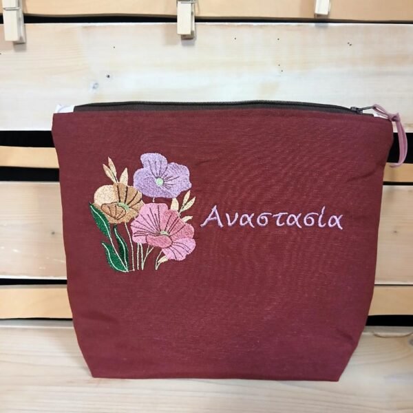 Νεσεσέρ μπορντώ φλοράλ με όνομα