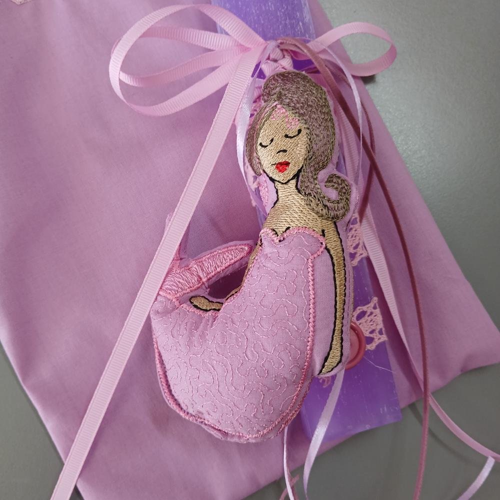 Λαμπάδα γοργόνα λιλά - Image 2