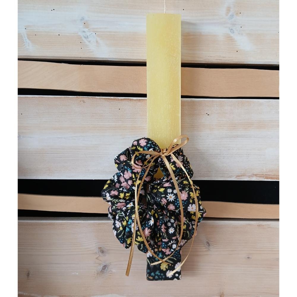 Λαμπάδα Μαύρο Φλοράλ