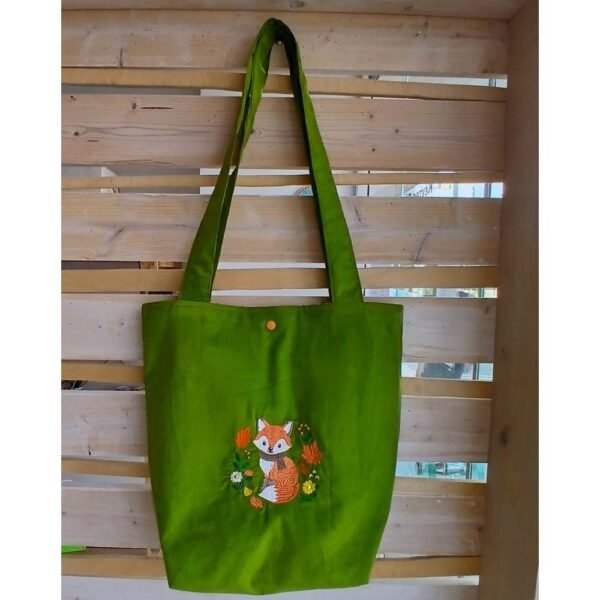 Χειροποίητη Tote Bag «Η Αλεπού του Φθινοπώρου»