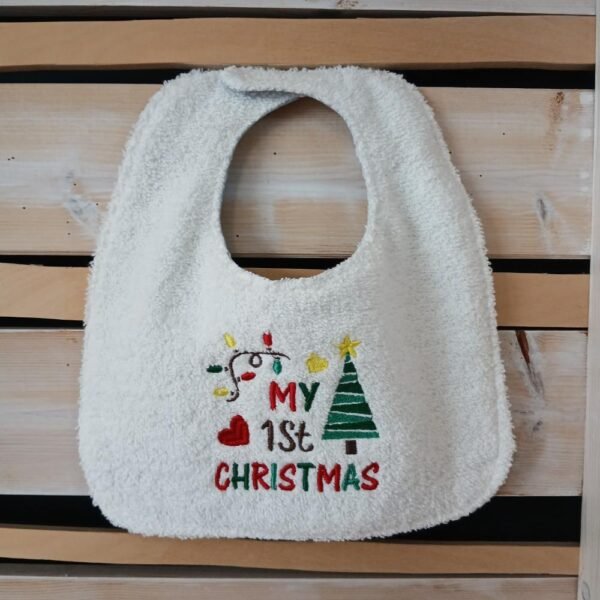 Βρεφική Σαλιάρα My 1st Christmas – Γαλάζιο